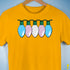 Transgender Pride Flag Christmas Lights Premium Unisex T-Shirt - Gold